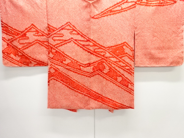 JAPANESE HAORI / UNUSED / ALL SHIBORI / FLOWER CLASSICAL PATTERN